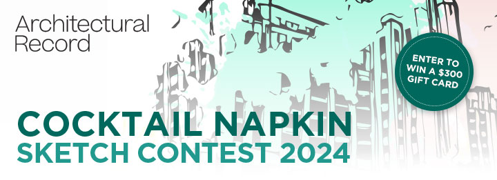 Architectural Record Cocktail Napkin Sketch Contest 2024