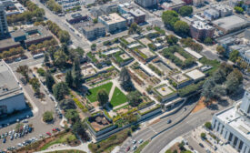 Oakland Museum Rooftop Terrace Aerial View