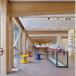 Shigeru Ban covers Swatch headquarters in snaking timber vault