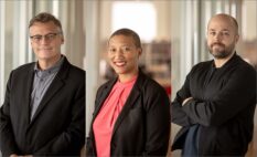 Arup director Brian Stacy, HOK principal Kimberly Dowdell, and CookFox associate Arno Adkins.