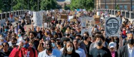 On June 5, thousands of protesters marched from downtown Minneapolis to the site of George Floyd’s arrest.