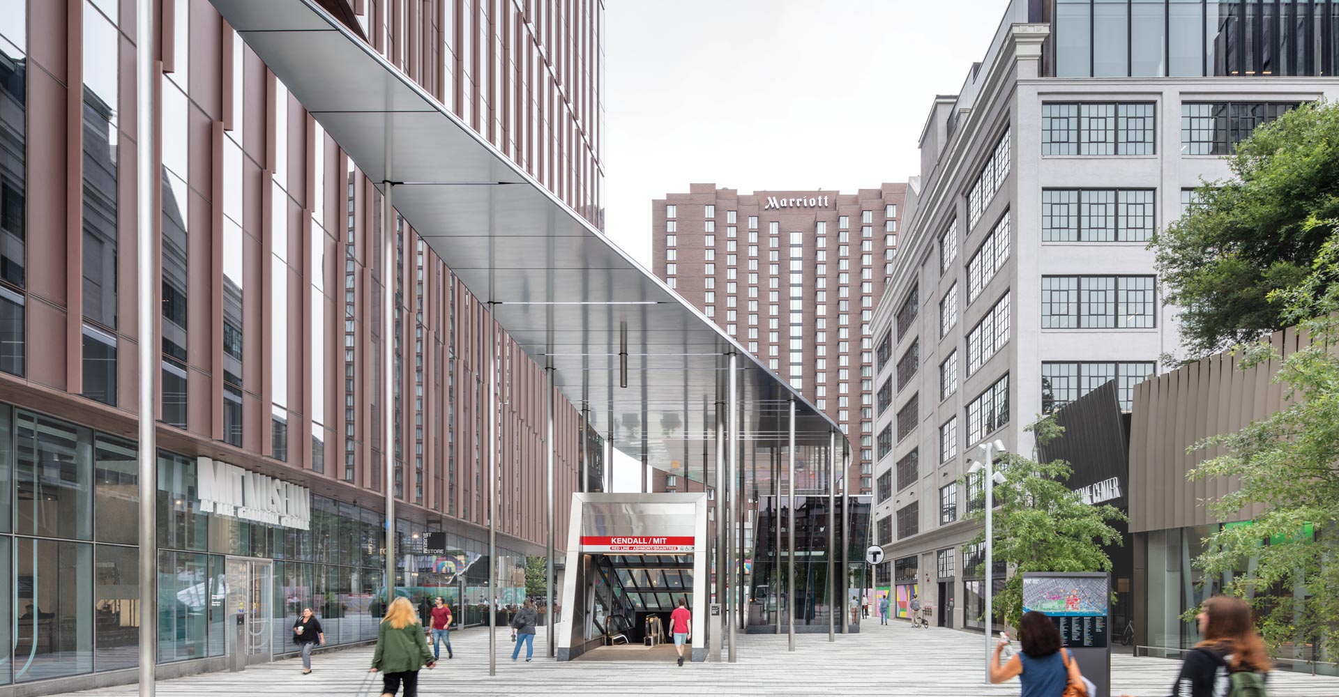 MIT’s New Campus Gateway Doubles as a Subway Headhouse