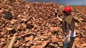 Waste Bricks at COMEXTESA Factory