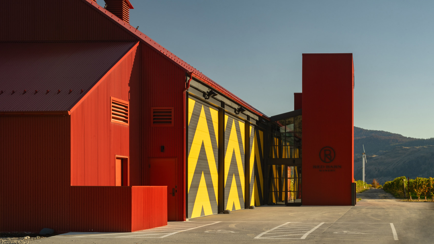 Snapshot: Olson Kundig's Vibrant Red Barn Winery in Canada Blends Function with Hospitality