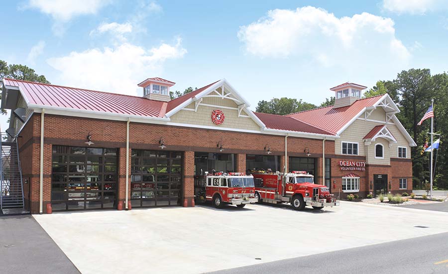 Fire Station with Clopay Doors.