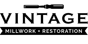 Vintage millwork and restoration logo