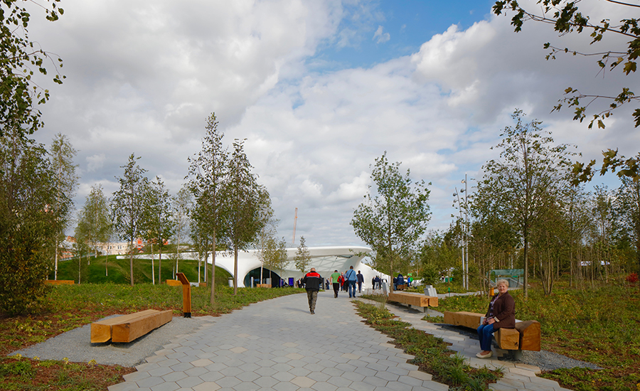 diller scofidio + renfro-led team opens zaryadye park in moscow