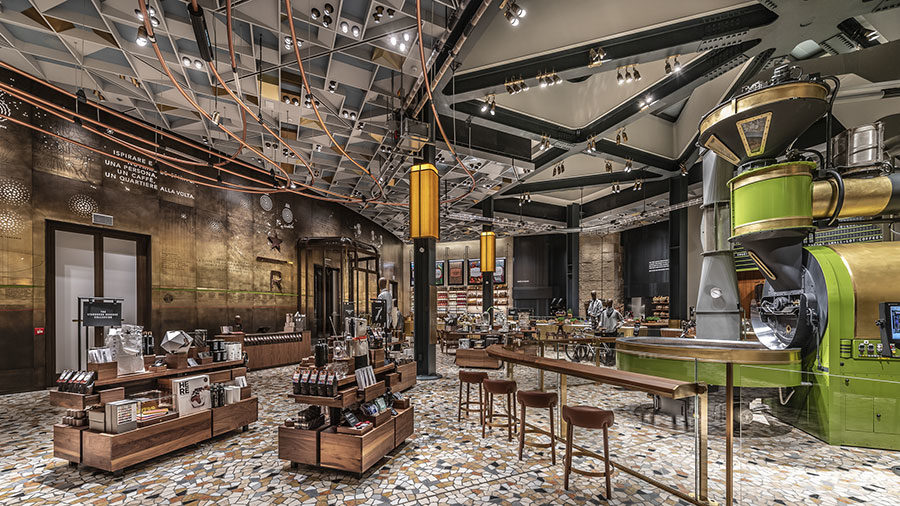 See the Renovated Interiors of Starbucks’ First Store in Italy, Opening