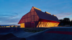 The Bike Barn on Marlon Blackwell Architects Thaden School