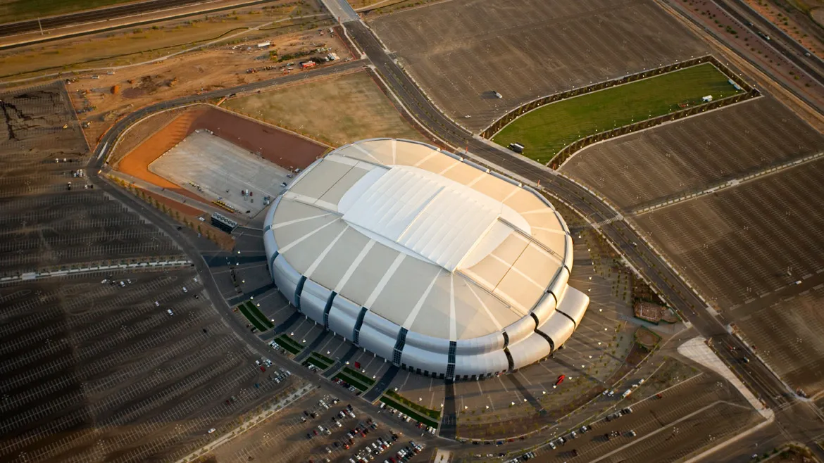 Peter Eisenman's State Farm Stadium Set to Shine Again in the Super Bowl  Spotlight
