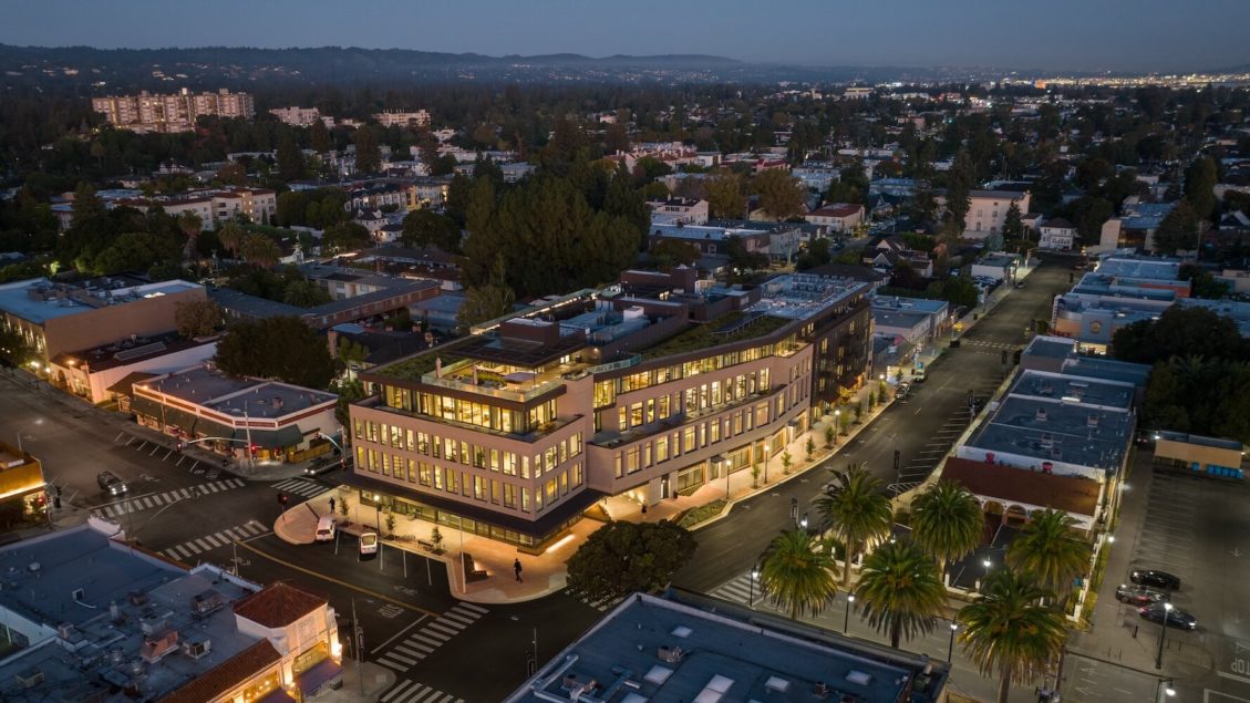 Brickline, a multi-purpose building by WRNS Studio, feels at home in San Mateo