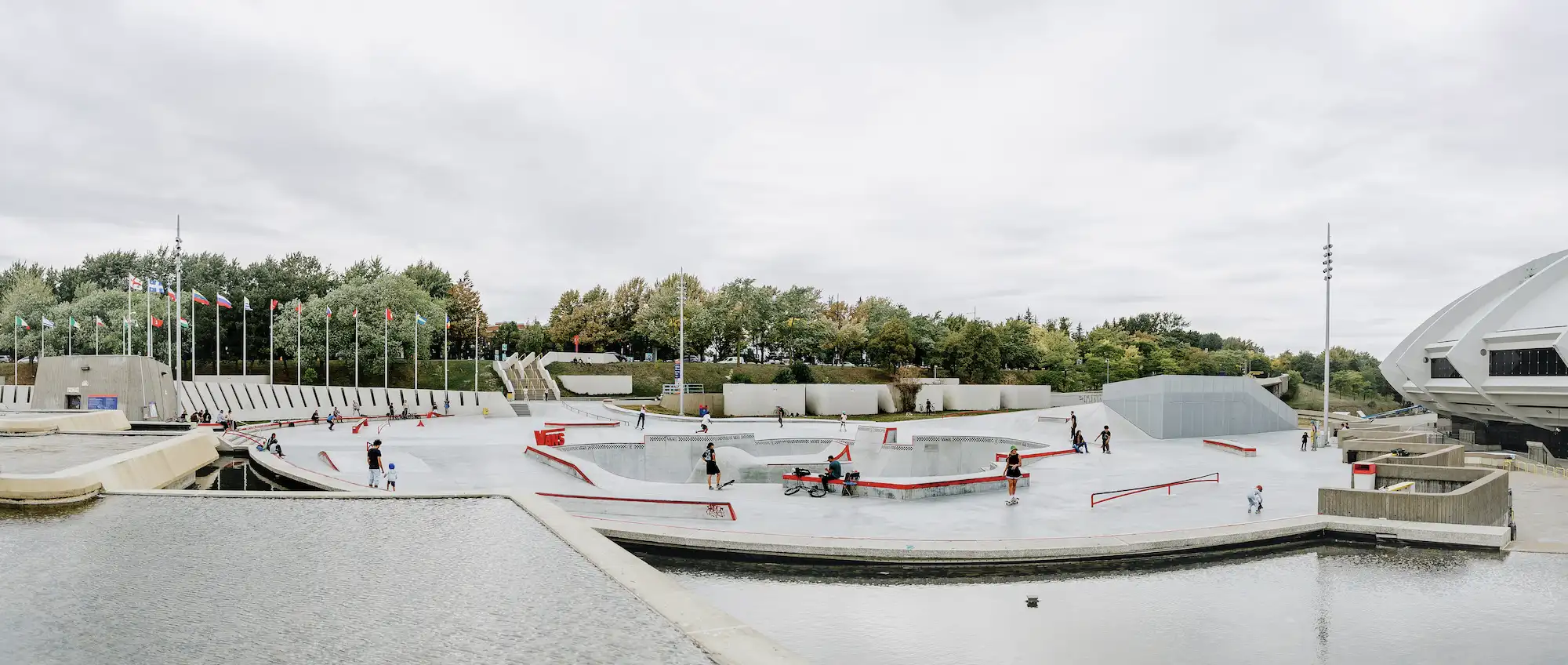 parc olympique skatepark.