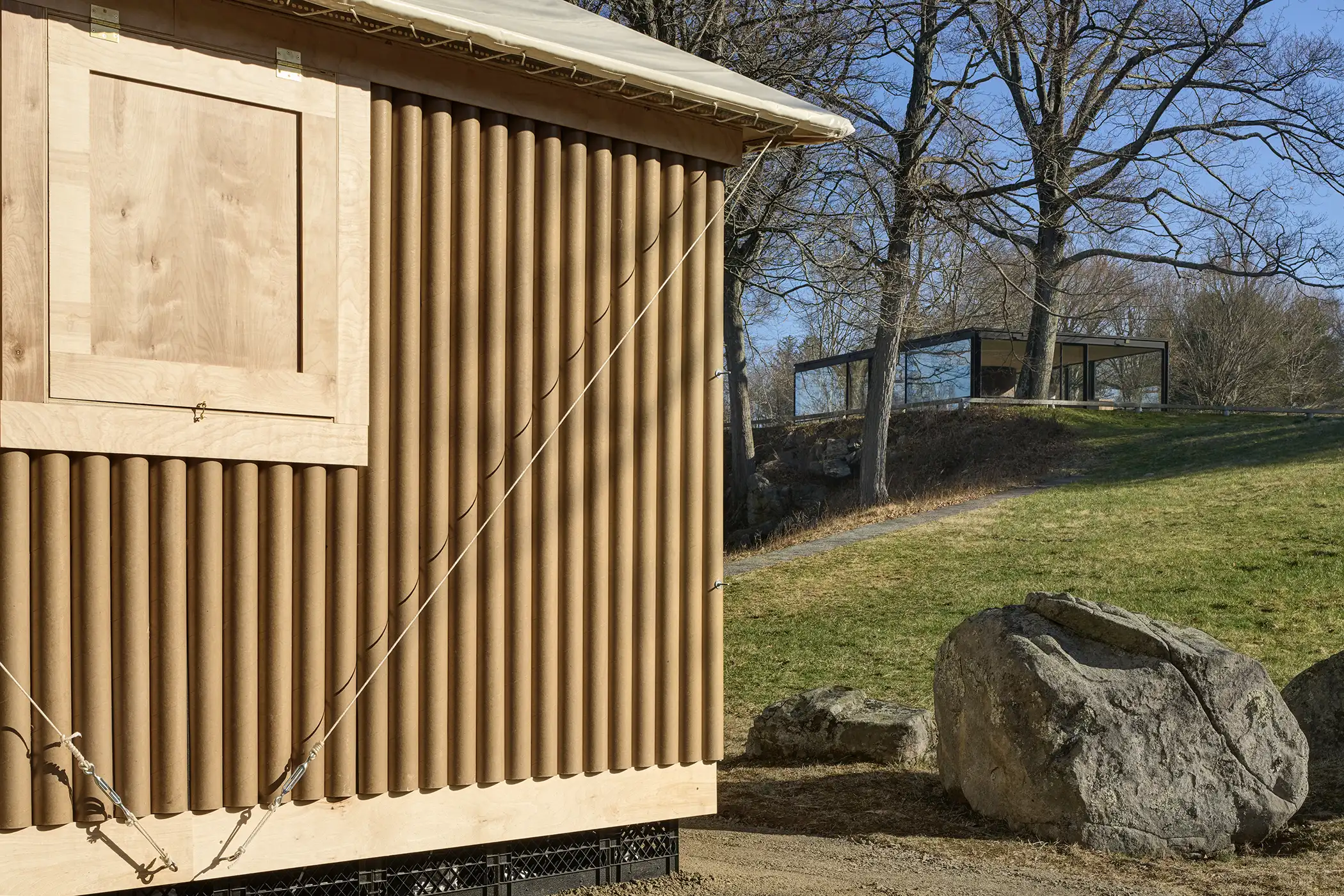 Paper Log House.