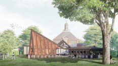 rendering of the 2024 serpentine pavilion by mass studies