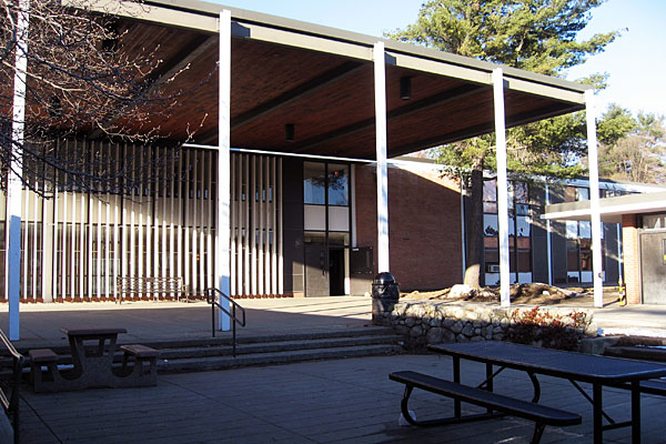 modern high school building inside